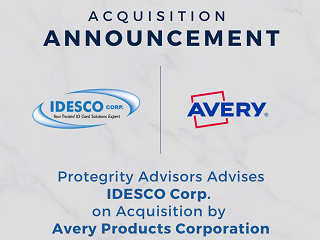 Protegrity Advisors Advises IDESCO Corp. on Acquisition by CCL Industries’ Avery Products Division